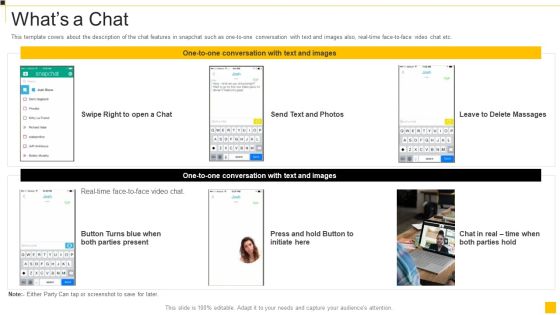Snapchat Capital Investment Elevator Pitch Deck Whats A Chat Portrait PDF Snapchat Capital Investment Elevator Pitch Deck Whats A Chat Portrait PDF