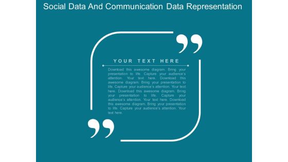 Social Data And Communication Data Representation Powerpoint Template Social Data And Communication Data Representation Powerpoint Template
