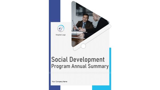 Social Development Program Annual Summary One Pager Documents