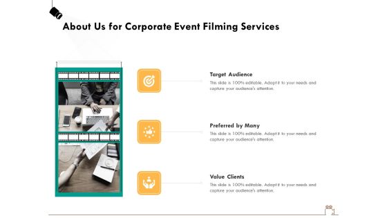 Social Gathering Movie Making About Us For Corporate Event Filming Services Formats PDF Social Gathering Movie Making About Us For Corporate Event Filming Services Formats PDF