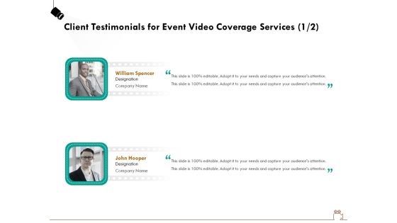 Social Gathering Movie Making Client Testimonials For Event Video Coverage Services Company Themes PDF Social Gathering Movie Making Client Testimonials For Event Video Coverage Services Company Themes PDF