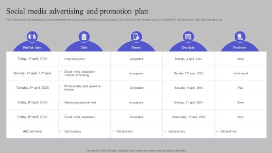 Social Media Advertising And Promotion Plan Introduction PDF Social Media Advertising And Promotion Plan Introduction PDF
