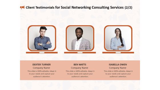 Social Media Consultancy Client Testimonials For Social Networking Consulting Services Company Rules PDF Social Media Consultancy Client Testimonials For Social Networking Consulting Services Company Rules PDF