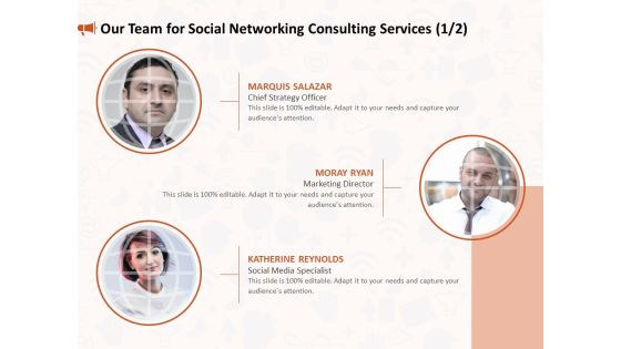 Social Media Consultancy Our Team For Social Networking Consulting Services Mockup PDF Social Media Consultancy Our Team For Social Networking Consulting Services Mockup PDF
