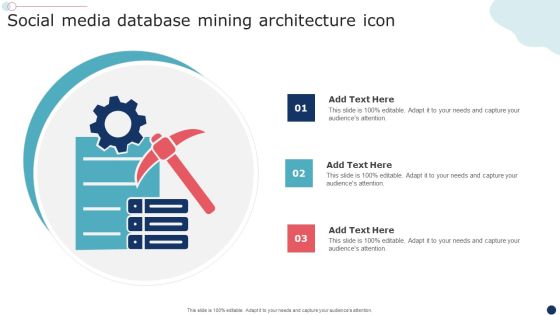 Social Media Database Mining Architecture Icon Formats PDF