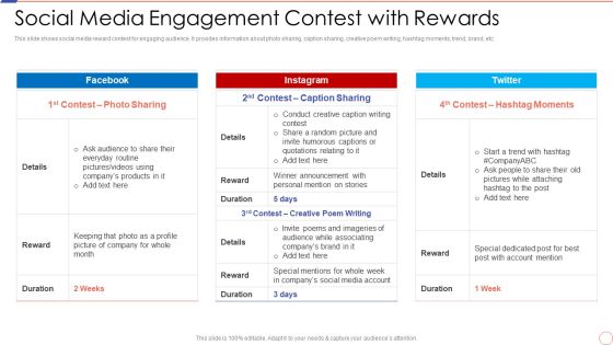Social Media Engagement To Increase Customer Engagement Social Media Engagement Contest Microsoft PDF Social Media Engagement To Increase Customer Engagement Social Media Engagement Contest Microsoft PDF