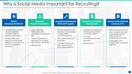 Social Media Hiring Process Optimization Why Is Social Media Important For Recruiting Mockup PDF Social Media Hiring Process Optimization Why Is Social Media Important For Recruiting Mockup PDF