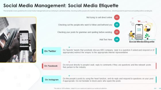 Social Media Management Social Media Etiquette Introduction PDF Social Media Management Social Media Etiquette Introduction PDF