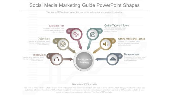 Social Media Marketing Guide Powerpoint Shapes