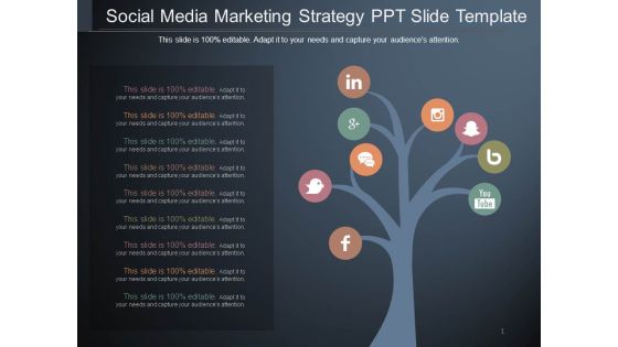 Social Media Marketing Strategy Ppt Slide Template