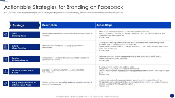 Social Media Marketing Through Facebook Actionable Strategies For Branding On Facebook Brochure PDF Social Media Marketing Through Facebook Actionable Strategies For Branding On Facebook Brochure PDF