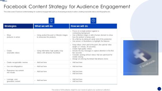 Social Media Marketing Through Facebook Facebook Content Strategy For Audience Engagement Professional PDF Social Media Marketing Through Facebook Facebook Content Strategy For Audience Engagement Professional PDF