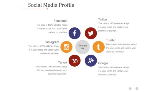 Social Media Profile Ppt PowerPoint Presentation Slide Download