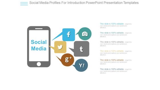 Social Media Profiles For Introduction Powerpoint Presentation Templates Social Media Profiles For Introduction Powerpoint Presentation Templates