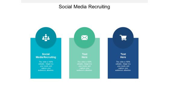 Social Media Recruiting Ppt PowerPoint Presentation Pictures Brochure