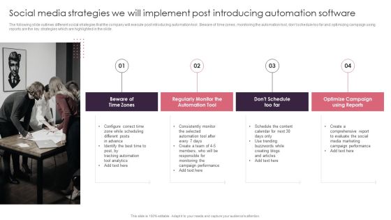 Social Media Strategies We Will Implement Post Introducing Automation Software Introduction PDF Social Media Strategies We Will Implement Post Introducing Automation Software Introduction PDF