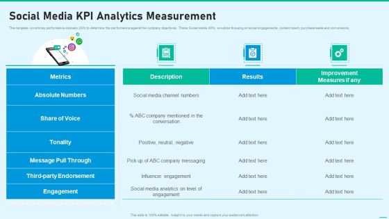 Social Network Playbook Social Media Kpi Analytics Measurement Ppt Icon Demonstration PDF Social Network Playbook Social Media Kpi Analytics Measurement Ppt Icon Demonstration PDF