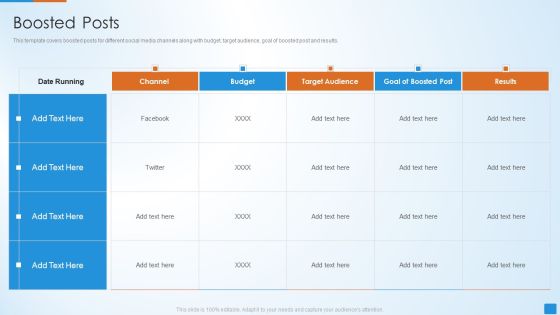 Social Network Strategy Pitch Deck Boosted Posts Background PDF Social Network Strategy Pitch Deck Boosted Posts Background PDF