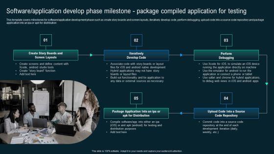 Software Application Develop Phase Milestone Package Compiled Application For Testing Mockup PDF Software Application Develop Phase Milestone Package Compiled Application For Testing Mockup PDF