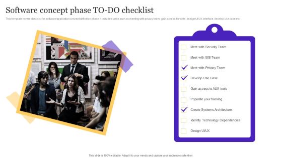 Software Concept Phase TODO Checklist Playbook For Enterprise Software Organization Inspiration PDF Software Concept Phase TODO Checklist Playbook For Enterprise Software Organization Inspiration PDF