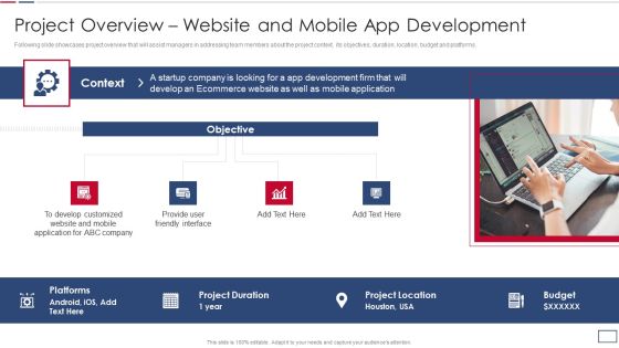 Software Developer Playbook Project Overview Website And Mobile App Development Mockup PDF Software Developer Playbook Project Overview Website And Mobile App Development Mockup PDF