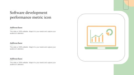 Software Development Performance Metric Icon Brochure PDF Software Development Performance Metric Icon Brochure PDF