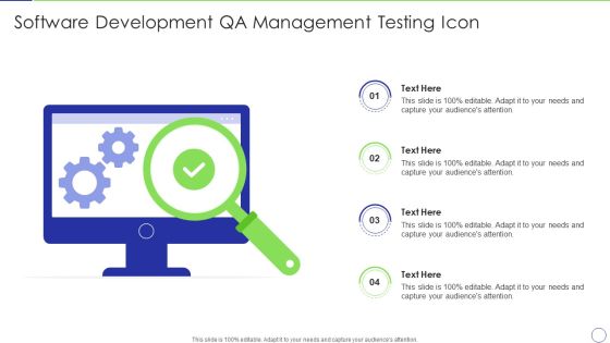 Software Development Qa Management Testing Icon Demonstration PDF