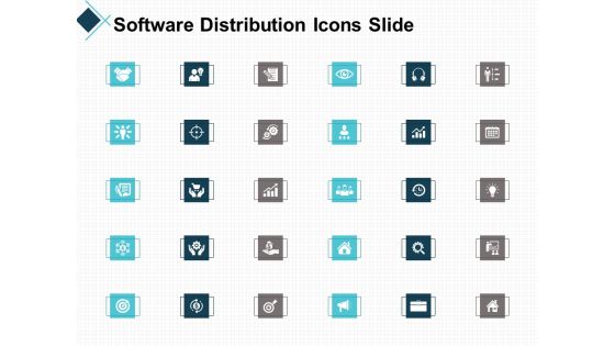 Software Distribution Icons Slide Ppt PowerPoint Presentation Model Portfolio