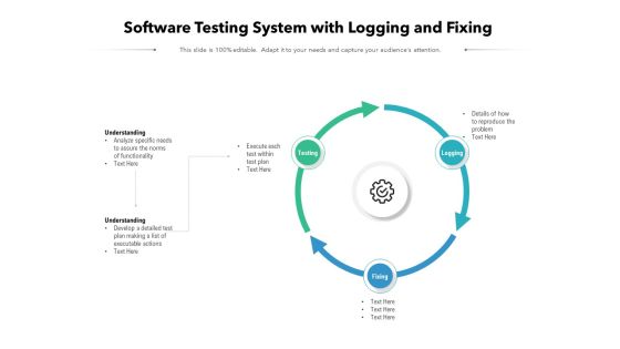 Software Testing System With Logging And Fixing Ppt PowerPoint Presentation Ideas Gridlines PDF Software Testing System With Logging And Fixing Ppt PowerPoint Presentation Ideas Gridlines PDF