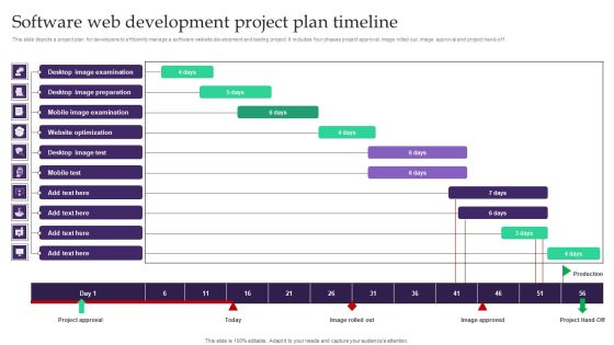 Software Web Development Project Plan Timeline Graphics PDF Software Web Development Project Plan Timeline Graphics PDF