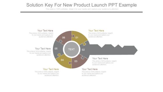 Solution Key For New Product Launch Ppt Example