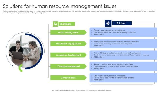Solutions For Human Resource Management Issues Professional PDF