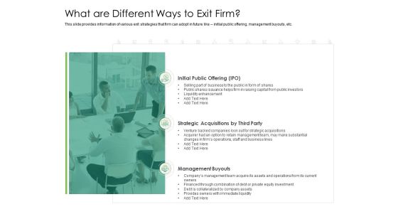 Solvency Action Plan For Private Organization What Are Different Ways To Exit Firm Portrait PDF Solvency Action Plan For Private Organization What Are Different Ways To Exit Firm Portrait PDF