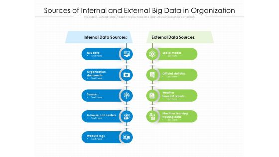 Sources Of Internal And External Big Data In Organization Ppt PowerPoint Presentation Gallery Background Image PDF Sources Of Internal And External Big Data In Organization Ppt PowerPoint Presentation Gallery Background Image PDF