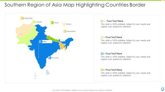 Southern Region Of Asia Map Highlighting Countries Border Pictures PDF Southern Region Of Asia Map Highlighting Countries Border Pictures PDF