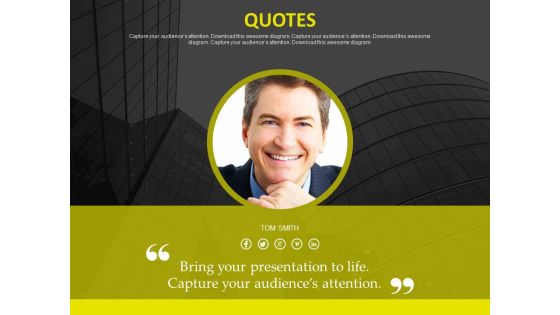 Special Quote Slide For Company Profile Powerpoint Slides Special Quote Slide For Company Profile Powerpoint Slides