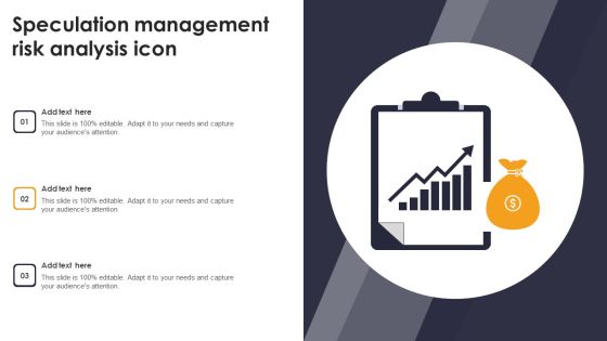 Speculation Management Risk Analysis Icon Microsoft PDF