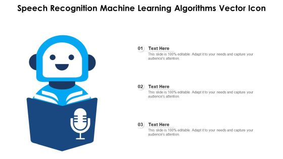 Speech Recognition Machine Learning Algorithms Vector Icon Ppt Styles Inspiration PDF Speech Recognition Machine Learning Algorithms Vector Icon Ppt Styles Inspiration PDF