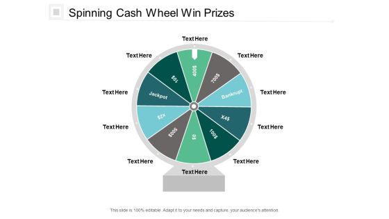 Spinning Cash Wheel Win Prizes Ppt PowerPoint Presentation Professional Slide Download Cpb