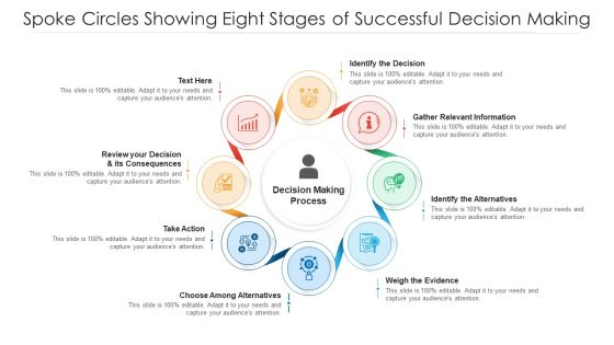 Spoke Circles Showing Eight Stages Of Successful Decision Making Ppt PowerPoint Presentation File Styles PDF Spoke Circles Showing Eight Stages Of Successful Decision Making Ppt PowerPoint Presentation File Styles PDF