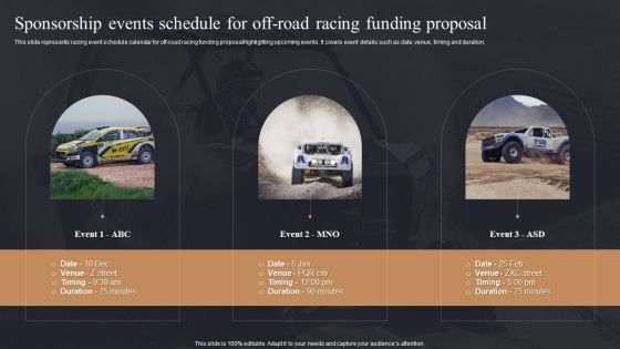 Sponsorship Events Schedule For Off Road Racing Funding Proposal Ppt PowerPoint Presentation File Styles PDF Sponsorship Events Schedule For Off Road Racing Funding Proposal Ppt PowerPoint Presentation File Styles PDF