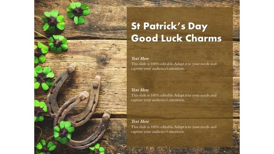 St Patricks Day Good Luck Charms Ppt PowerPoint Presentation File Gallery St Patricks Day Good Luck Charms Ppt PowerPoint Presentation File Gallery