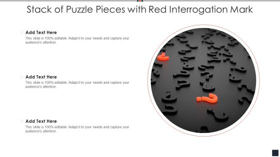 Stack Of Puzzle Pieces With Red Interrogation Mark Slides PDF Stack Of Puzzle Pieces With Red Interrogation Mark Slides PDF