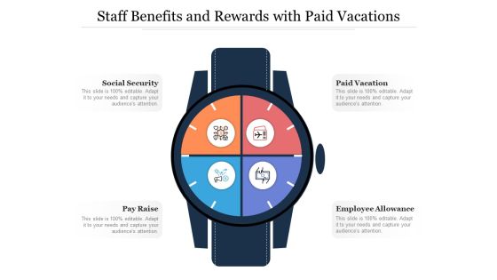 Staff Benefits And Rewards With Paid Vacations Ppt PowerPoint Presentation File Background PDF
