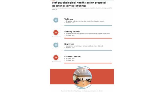 Staff Psychological Health Session Proposal Additional Service Offerings One Pager Sample Example Document Staff Psychological Health Session Proposal Additional Service Offerings One Pager Sample Example Document