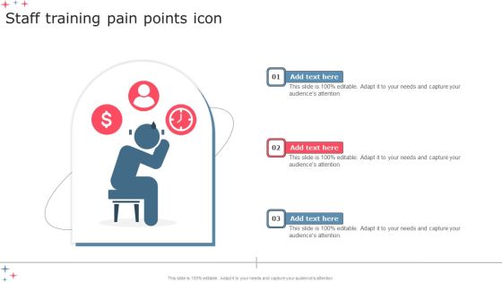 Staff Training Pain Points Icon Infographics PDF