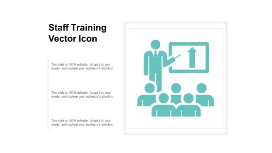 Staff Training Vector Icon Ppt PowerPoint Presentation File Structure