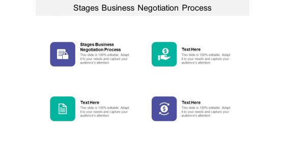 Stages Business Negotiation Process Ppt PowerPoint Presentation Background Image Cpb