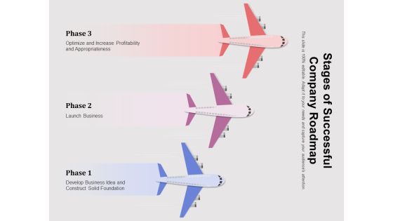 Stages Of Successful Company Roadmap Ppt PowerPoint Presentation Professional Designs Download PDF