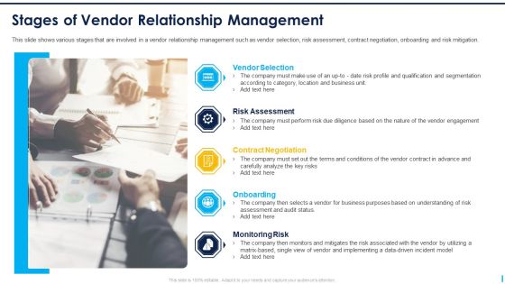 Stages Of Vendor Relationship Management Ppt Pictures Layouts PDF Stages Of Vendor Relationship Management Ppt Pictures Layouts PDF